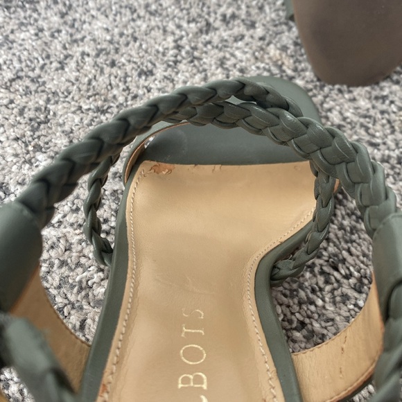 Talbots SUMMER SAGE ROYCE BRAID WEDGE SHOE 5.5 cork heel like new! Worn inside. - Picture 6 of 8